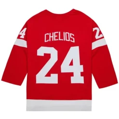Mitchell & Ness Nhl Blue Line-Blue Line Chris Chelios Detroit Red Wings Dark 2001 Jersey