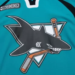 Mitchell & Ness Nhl Blue Line-Blue Line Evgeni Nabokov San Jose Sharks Dark 1999 Jersey