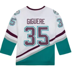 Mitchell & Ness Nhl Blue Line-Blue Line J-S Giguere Anaheim Ducks White 2002 Jersey