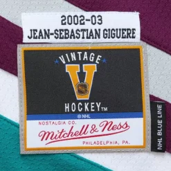 Mitchell & Ness Nhl Blue Line-Blue Line J-S Giguere Anaheim Ducks Dark 2002 Jersey