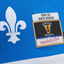Mitchell & Ness Nhl Blue Line-Blue Line Mats Sundin Quebec Nordiques Dark 1992 Jersey