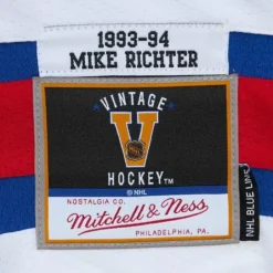 Mitchell & Ness Nhl Blue Line-Blue Line Mike Richter New York Rangers 1993 Jersey
