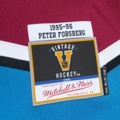 Mitchell & Ness Nhl Blue Line-Blue Line Peter Forsberg Colorado Avalanche Dark 1995 Jersey