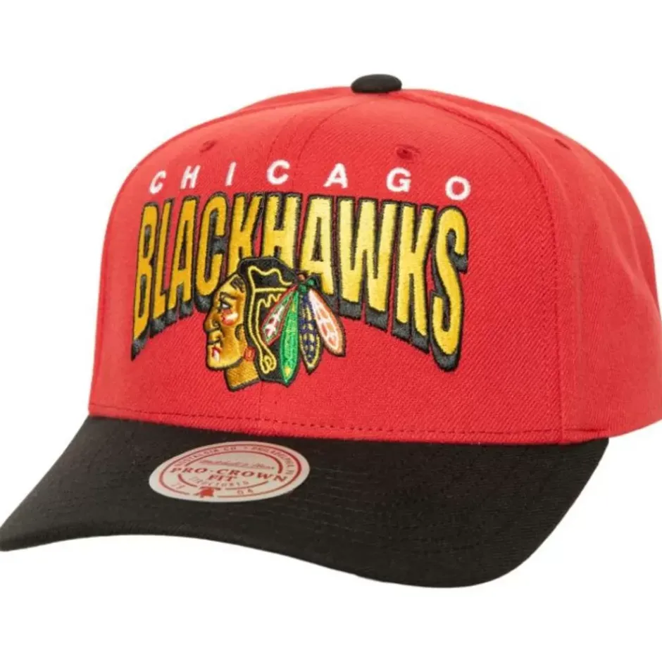 Mitchell & Ness Snapback-Boom Text Pro Snapback Chicago Blackhawks