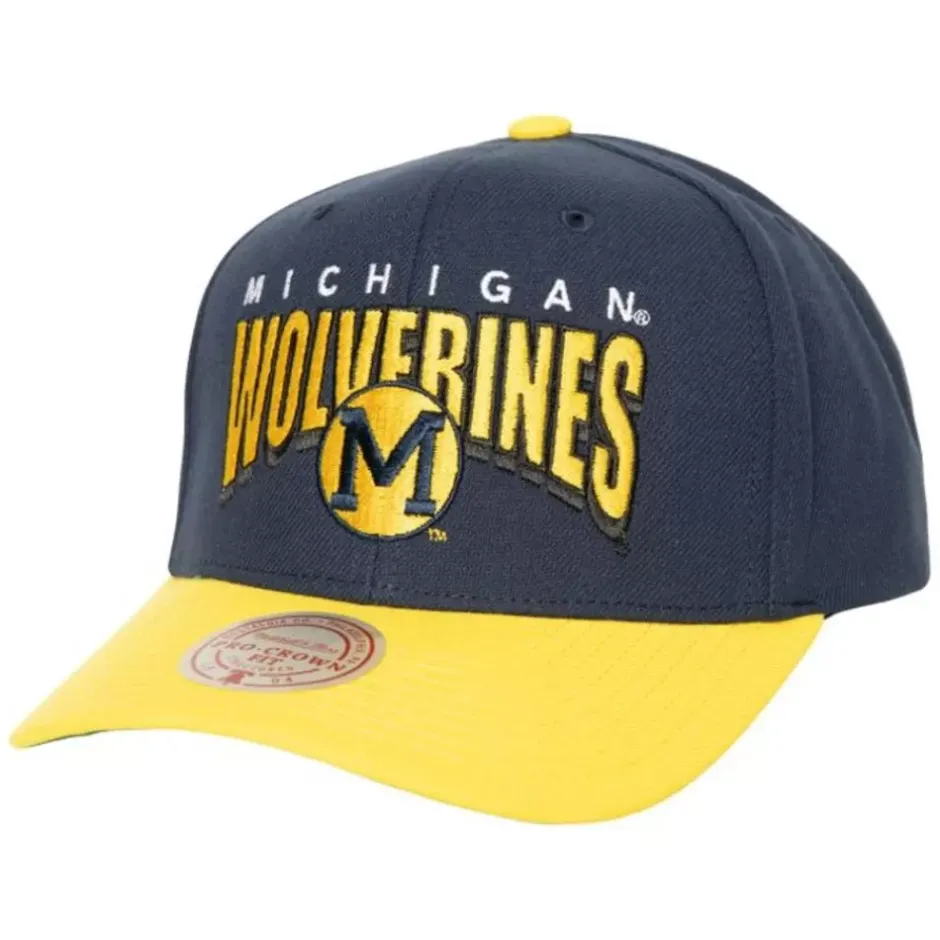 Mitchell & Ness Snapback-Boom Text Pro Snapback V University Of Michigan