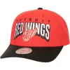Mitchell & Ness Snapback-Boom Text Pro Snapback Vntg Detroit Red Wings