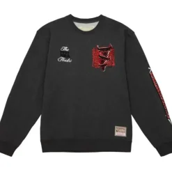 Men Mitchell & Ness Hoodies & Sweatshirts-Born And Bred Crew Chicago Bulls
