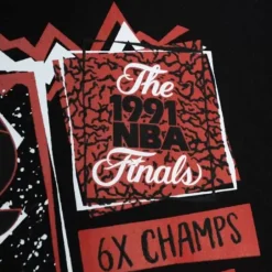 Men Mitchell & Ness T-Shirts & Tops-Born And Bred Tee Chicago Bulls