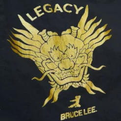 Men Mitchell & Ness Shorts-Branded Bruce Lee Dragon'S Head Script Nylon Shorts