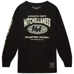 Men Mitchell & Ness T-Shirts & Tops-Branded M&N Graphic Ls Tee