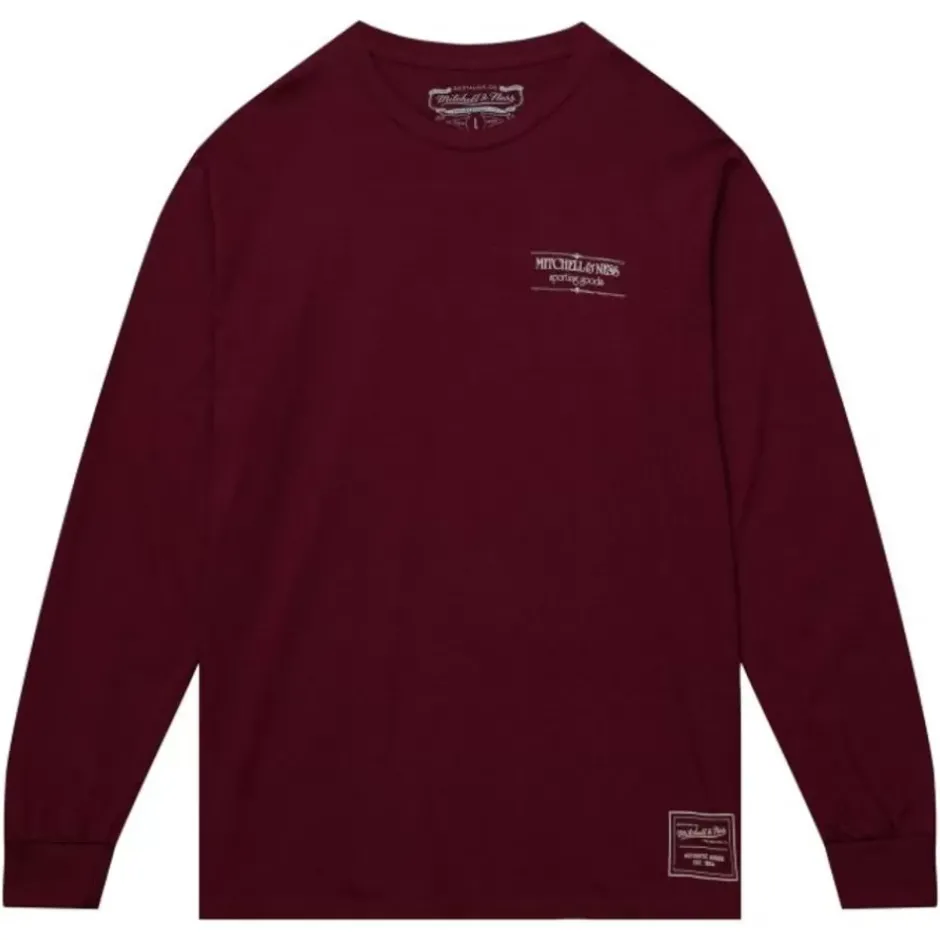 Men Mitchell & Ness T-Shirts & Tops-Branded M&N Gt Graphic Ls Tee