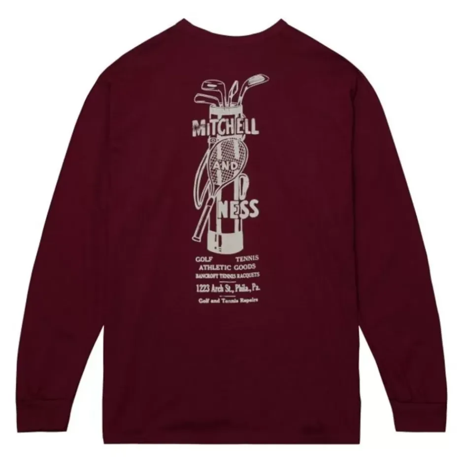 Men Mitchell & Ness T-Shirts & Tops-Branded M&N Gt Graphic Ls Tee