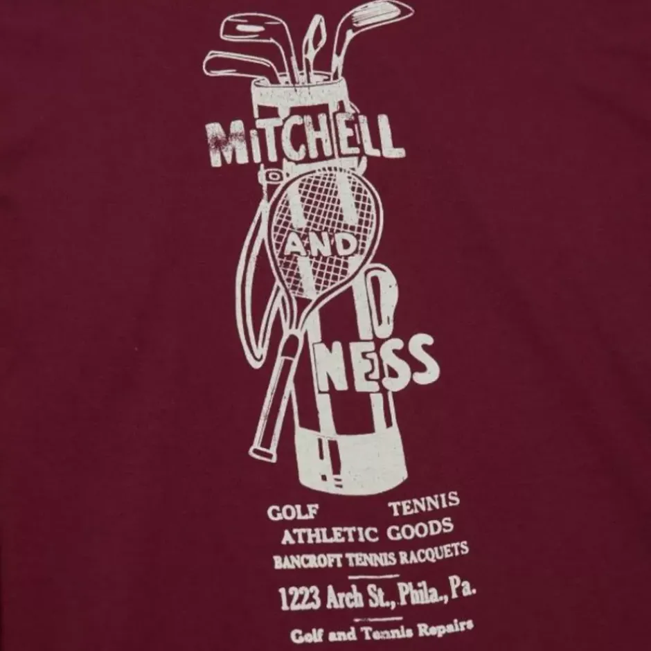 Men Mitchell & Ness T-Shirts & Tops-Branded M&N Gt Graphic Ls Tee