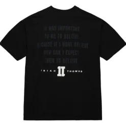 Men Mitchell & Ness T-Shirts & Tops-Branded Quote Tee