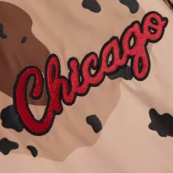 Men Mitchell & Ness Jackets & Outerwear-Camo Reflective Jacket Chicago Bulls