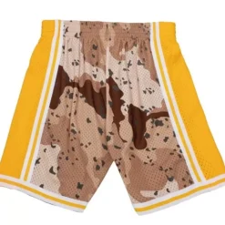 Men Mitchell & Ness Shorts-Camo Reflective Swingman Los Angeles Lakers 1984 Shorts