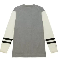 Men Mitchell & Ness Hoodies & Sweatshirts-Cardigan Sweater Boston Bruins