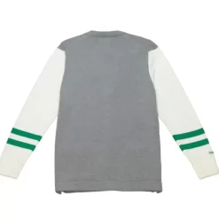 Men Mitchell & Ness Hoodies & Sweatshirts-Cardigan Sweater Boston Celtics