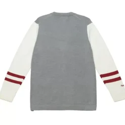 Men Mitchell & Ness Hoodies & Sweatshirts-Cardigan Sweater Chicago Bulls