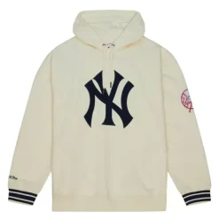 Men Mitchell & Ness Hoodies & Sweatshirts-Chainstitch Heavyweight Hoodie Current New York Yankees