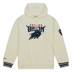 Men Mitchell & Ness Hoodies & Sweatshirts-Chainstitch Heavyweight Hoodie Current Howard University