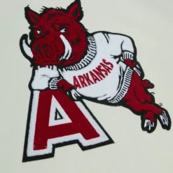 Men Mitchell & Ness Hoodies & Sweatshirts-Chainstitch Heavyweight Hoodie Retro University Of Arkansas