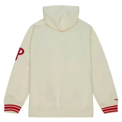 Men Mitchell & Ness Hoodies & Sweatshirts-Chainstitch Heavyweight Hoodie Current Philadelphia Phillies