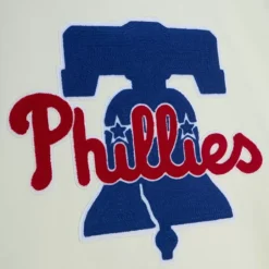 Men Mitchell & Ness Hoodies & Sweatshirts-Chainstitch Heavyweight Hoodie Current Philadelphia Phillies