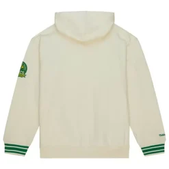 Men Mitchell & Ness Hoodies & Sweatshirts-Chainstitch Heavyweight Hoodie Retro Seattle Supersonics