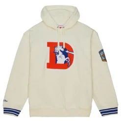 Men Mitchell & Ness Hoodies & Sweatshirts-Chainstitch Heavyweight Hoodie Retro Denver Broncos