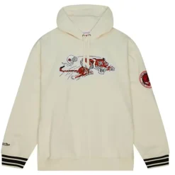 Men Mitchell & Ness Hoodies & Sweatshirts-Chainstitch Heavyweight Hoodie Retro Cincinnati Bengals