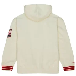 Men Mitchell & Ness Hoodies & Sweatshirts-Chainstitch Heavyweight Hoodie Retro Atlanta Hawks