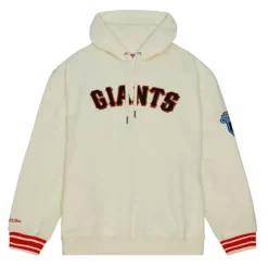 Men Mitchell & Ness Hoodies & Sweatshirts-Chainstitch Heavyweight Hoodie Current San Francisco Giants