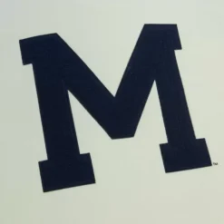 Men Mitchell & Ness Hoodies & Sweatshirts-Chainstitch Heavyweight Hoodie Retro University Of Michigan