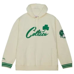 Men Mitchell & Ness Hoodies & Sweatshirts-Chainstitch Heavyweight Hoodie Retro Boston Celtics