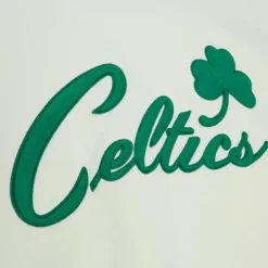 Men Mitchell & Ness Hoodies & Sweatshirts-Chainstitch Heavyweight Hoodie Retro Boston Celtics