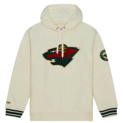 Men Mitchell & Ness Hoodies & Sweatshirts-Chainstitch Heavyweight Hoodie Current Minnesota Wild