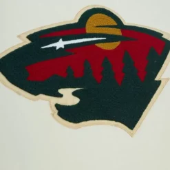 Men Mitchell & Ness Hoodies & Sweatshirts-Chainstitch Heavyweight Hoodie Current Minnesota Wild