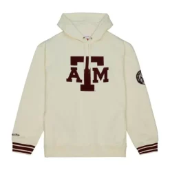 Men Mitchell & Ness Hoodies & Sweatshirts-Chainstitch Heavyweight Hoodie Current Texas A&M University