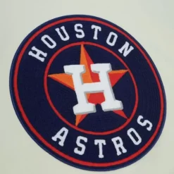 Men Mitchell & Ness Hoodies & Sweatshirts-Chainstitch Heavyweight Hoodie Current Houston Astros