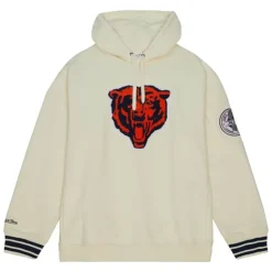 Men Mitchell & Ness Hoodies & Sweatshirts-Chainstitch Heavyweight Hoodie Retro Chicago Bears