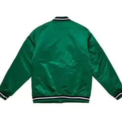 Men Mitchell & Ness Jackets & Outerwear-Champ City Satin Jacket Boston Celtics