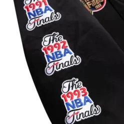 Men Mitchell & Ness Jackets & Outerwear-Champ City Satin Jacket Chicago Bulls