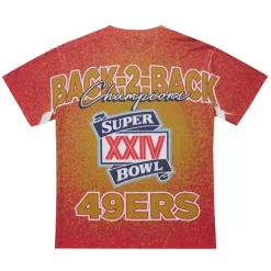 Men Mitchell & Ness T-Shirts & Tops-Champ City Sublimated Ss Tee San Francisco 49Ers