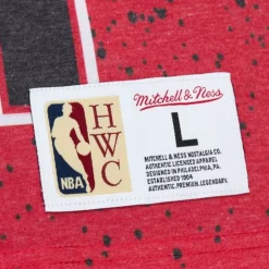 Men Mitchell & Ness T-Shirts & Tops-Champ City Sublimated Ss Tee Miami Heat