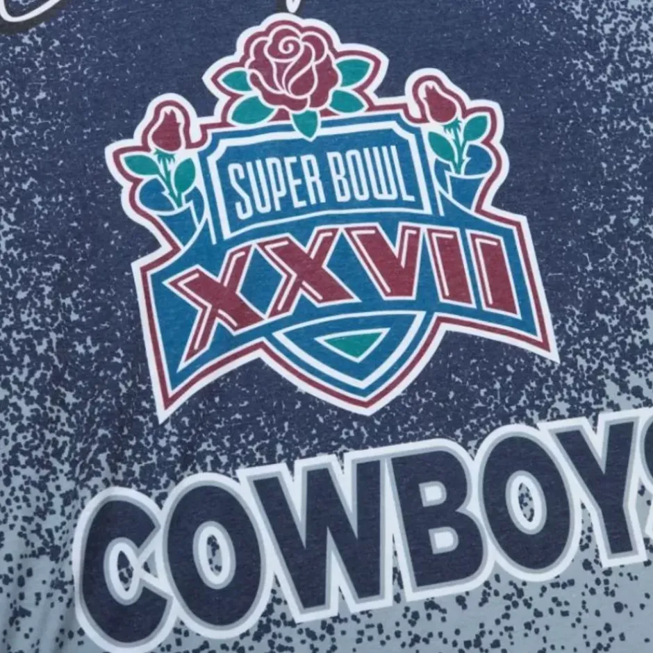 Men Mitchell & Ness T-Shirts & Tops-Champ City Sublimated Ss Tee Dallas Cowboys