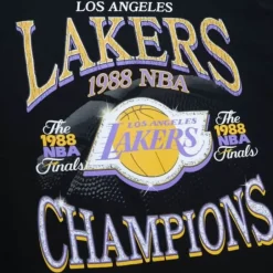 Men Mitchell & Ness T-Shirts & Tops-Champions Era Ss Tee Hwc Los Angeles Lakers