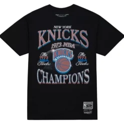 Men Mitchell & Ness T-Shirts & Tops-Champions Era Ss Tee Hwc New York Knicks