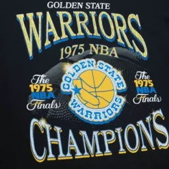 Men Mitchell & Ness T-Shirts & Tops-Champions Era Ss Tee Hwc Golden State Warriors