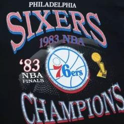 Men Mitchell & Ness T-Shirts & Tops-Champions Era Ss Tee Hwc Philadelphia 76Ers